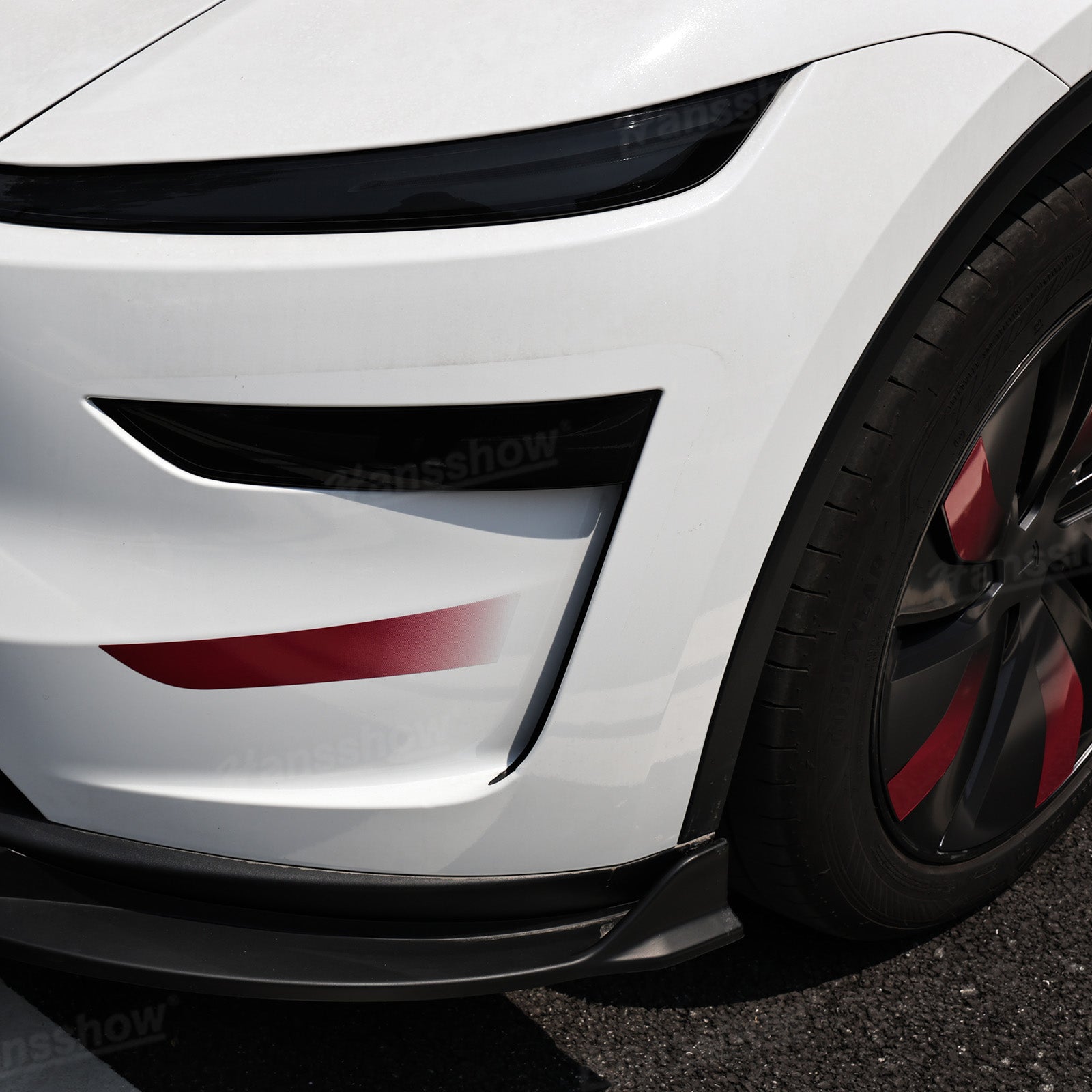 Model Y Juniper Exterior Vinyl Wrap Kit in urban setting