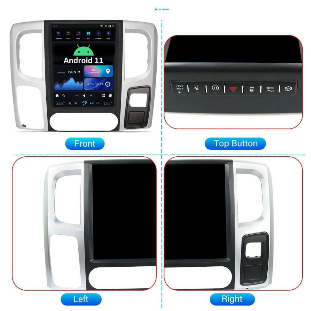 Dodge Ram (2013-2019) Unidad principal Android 11 (Serie G) 8GB 128/256