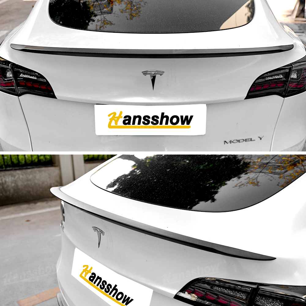 Juniper Carbon Fiber Tail Spoiler for Tesla Model Y - installation process