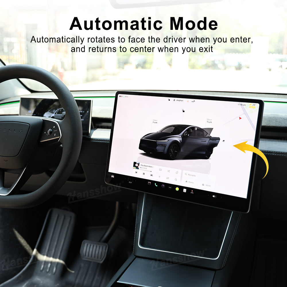 Power Swivel Mount for Tesla Model 3 installed view