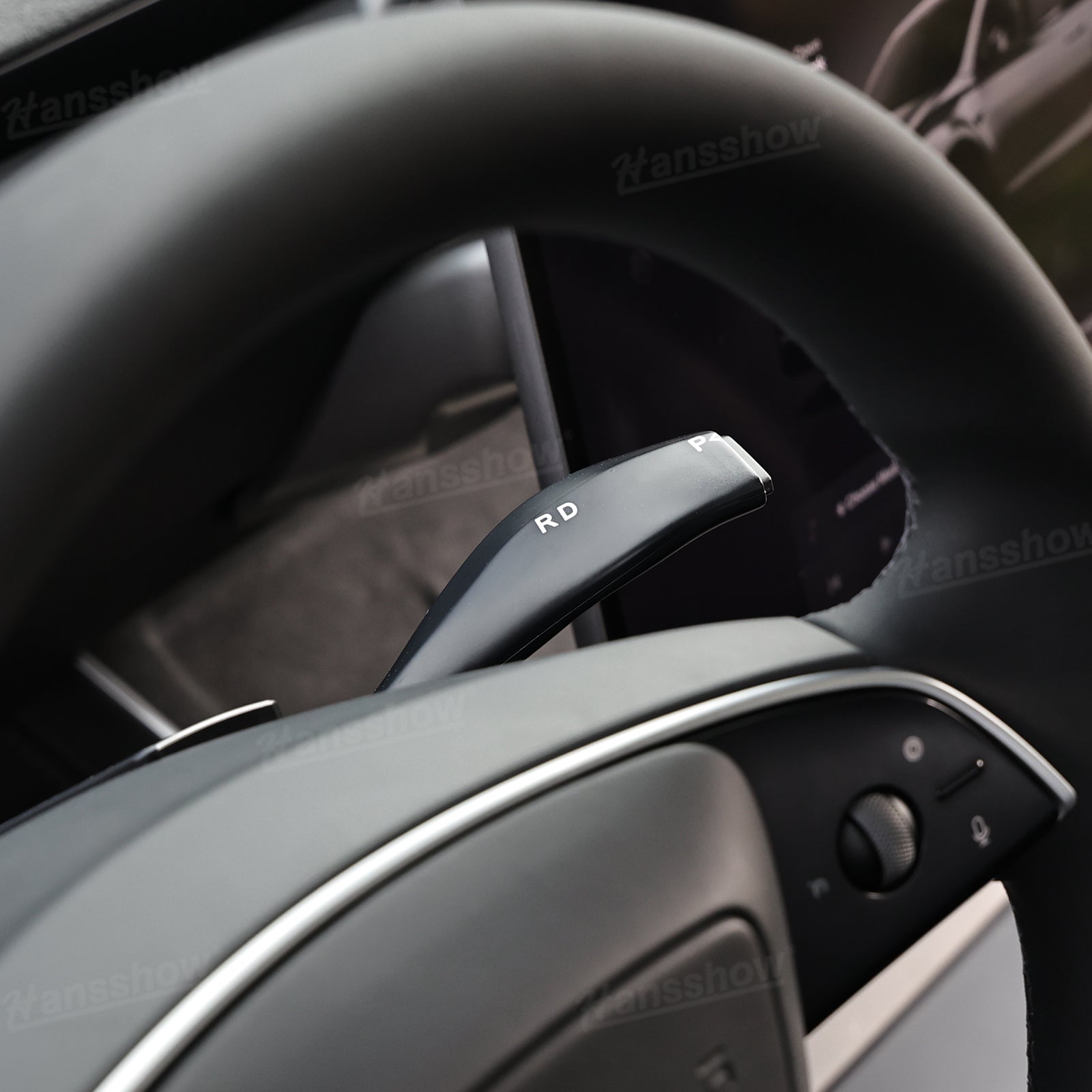 Model Y Juniper Gear Shift Control Stalk gear shifting action
