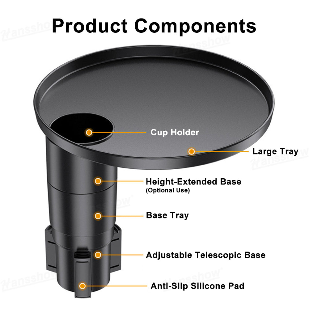 Model Y Juniper/3 Highland Center Console Tray Table 360° Rotating Floating...