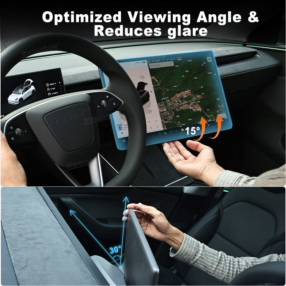 Model 3 Highland & Model Y Juniper Screen Swivel Mount angle adjustment feature