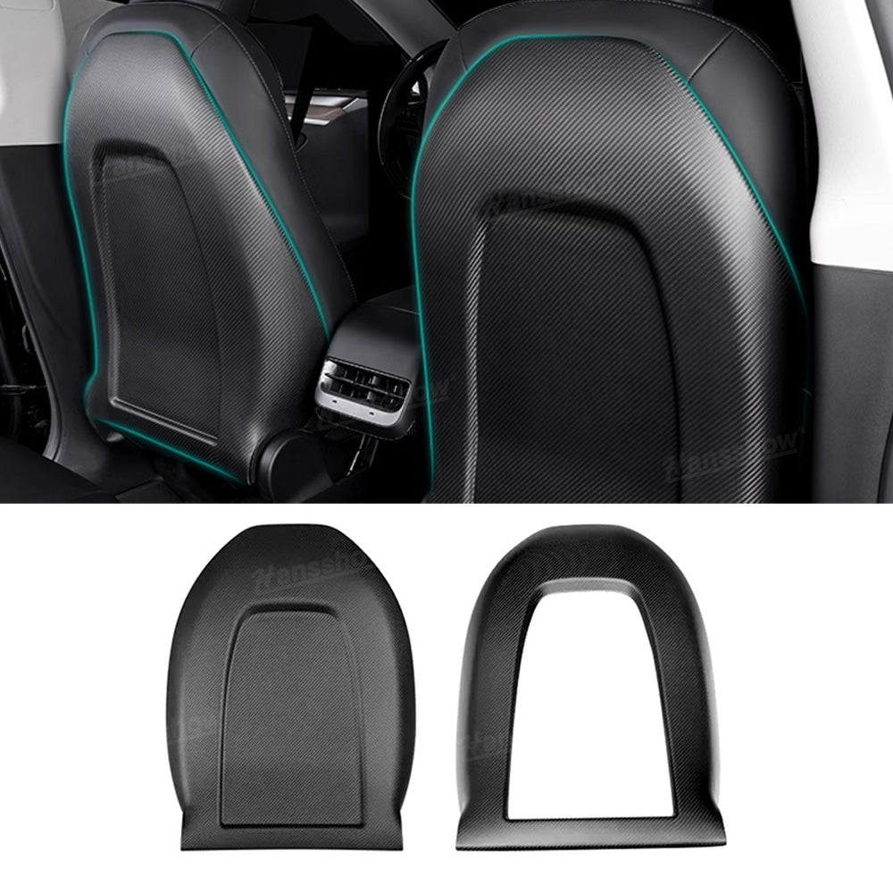 Tesla Model Y Carbon Fiber Seat Back Replacement front view