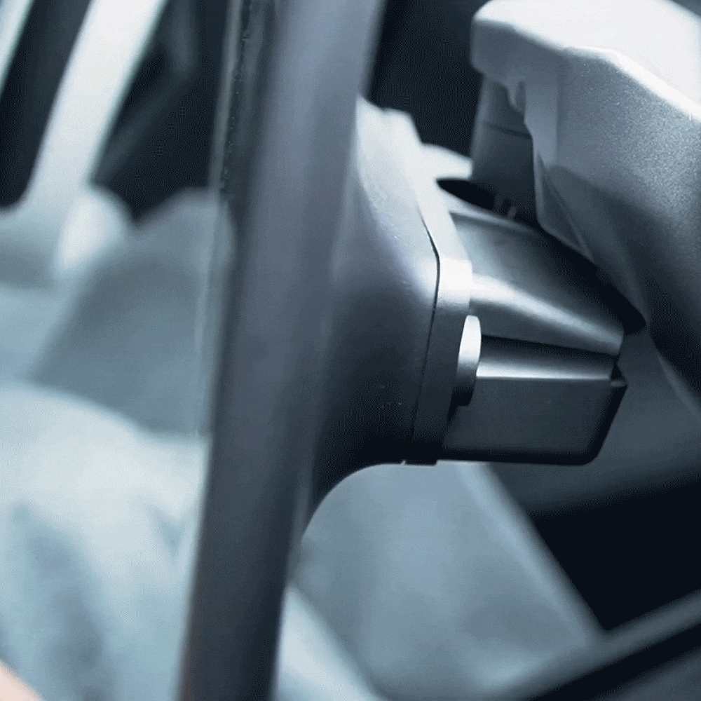 Model 3 and Model Y Console Screen Rotating Swivel Kit - side angle