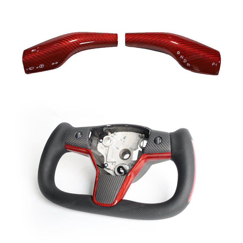 Yoke Style Steering Wheel for Tesla Model Y/3 - Fingerprint Resistant