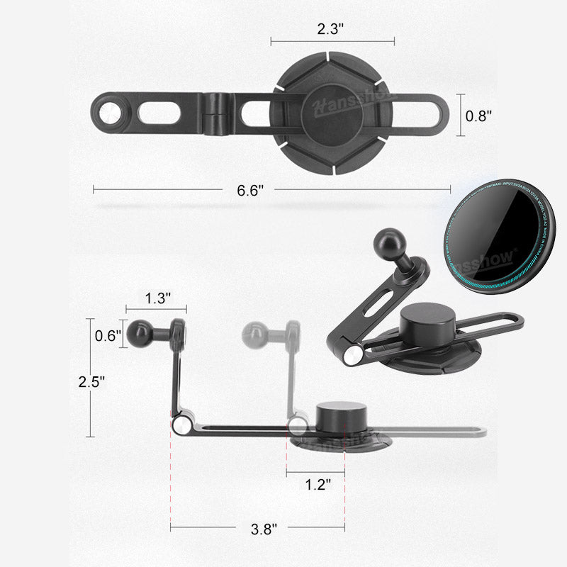 Tesla Car Rechargeable Phone Holder Mount with smartphone charging