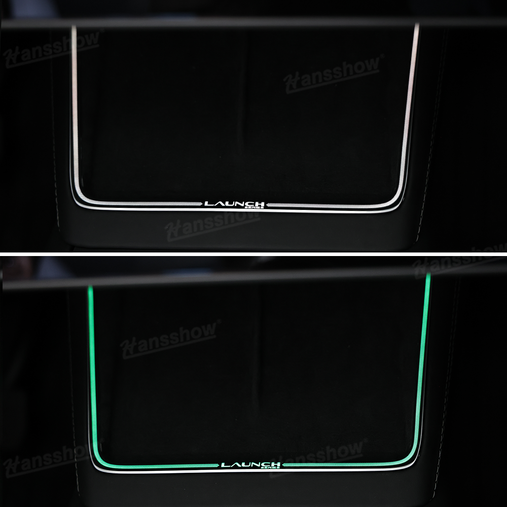 Model Y Juniper Ambient Lighting highlighting wireless charging port