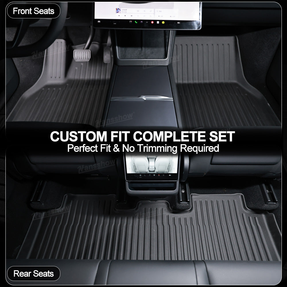 Model Y Juniper Floor Mats TPE Trunk Liners side view