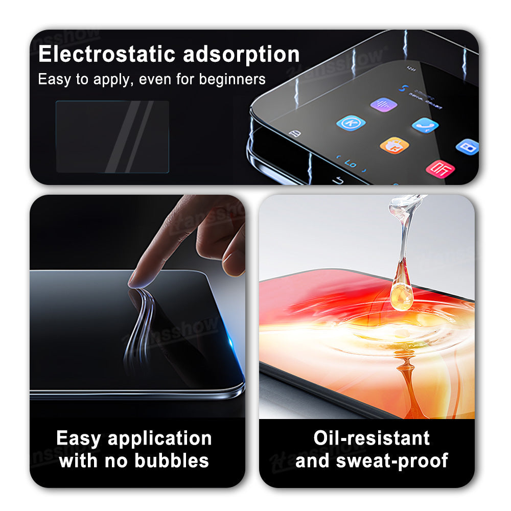 Model 3 Highland & Model Y Juniper Tempered Glass Screen Protector Set - glare reduction feature