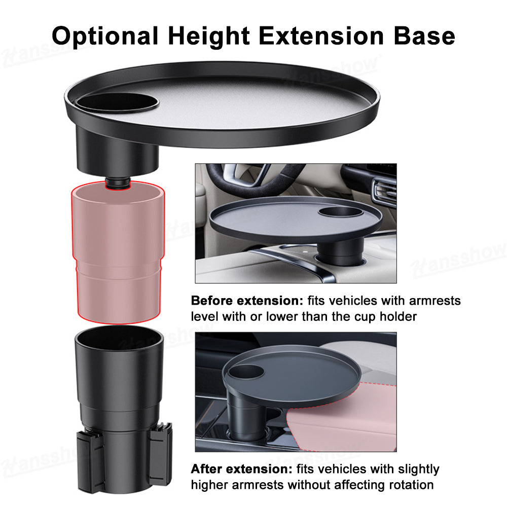 Model Y Juniper/3 Highland Center Console Tray Table 360° Rotating Floating...