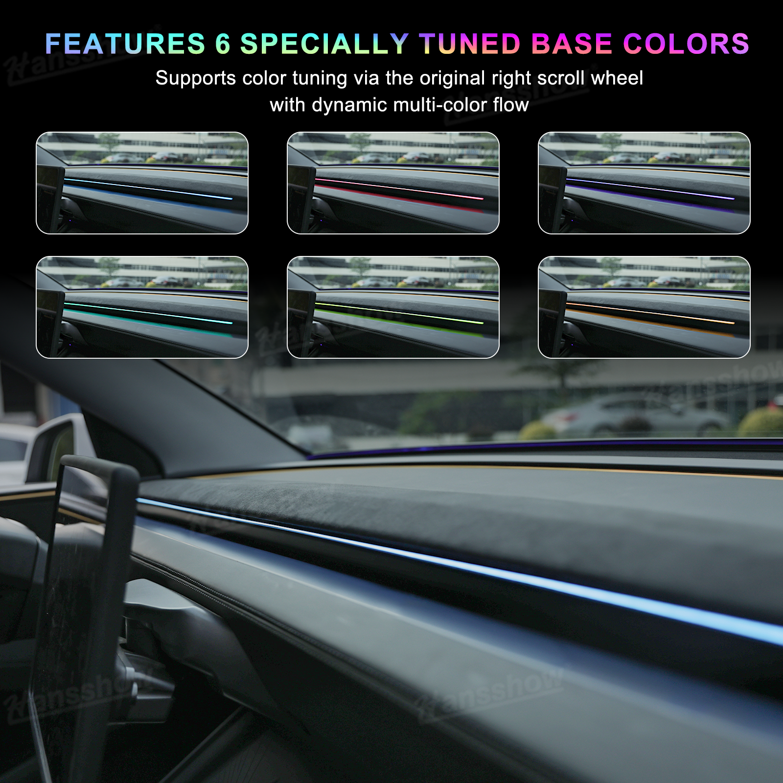Model Y/3 Streamer Ambient Light LED Strip Light glowing ambiance