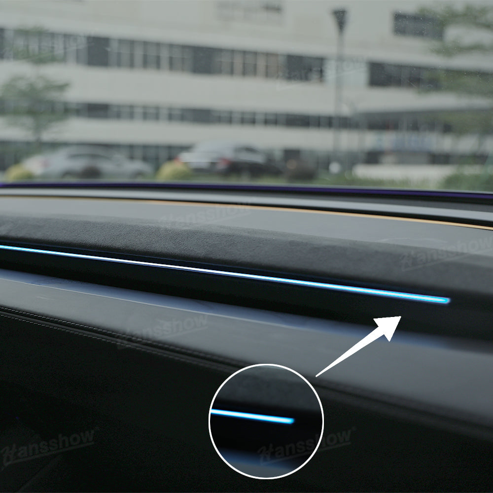 Streamer Ambient Light for Tesla Model Y & 3 interior view