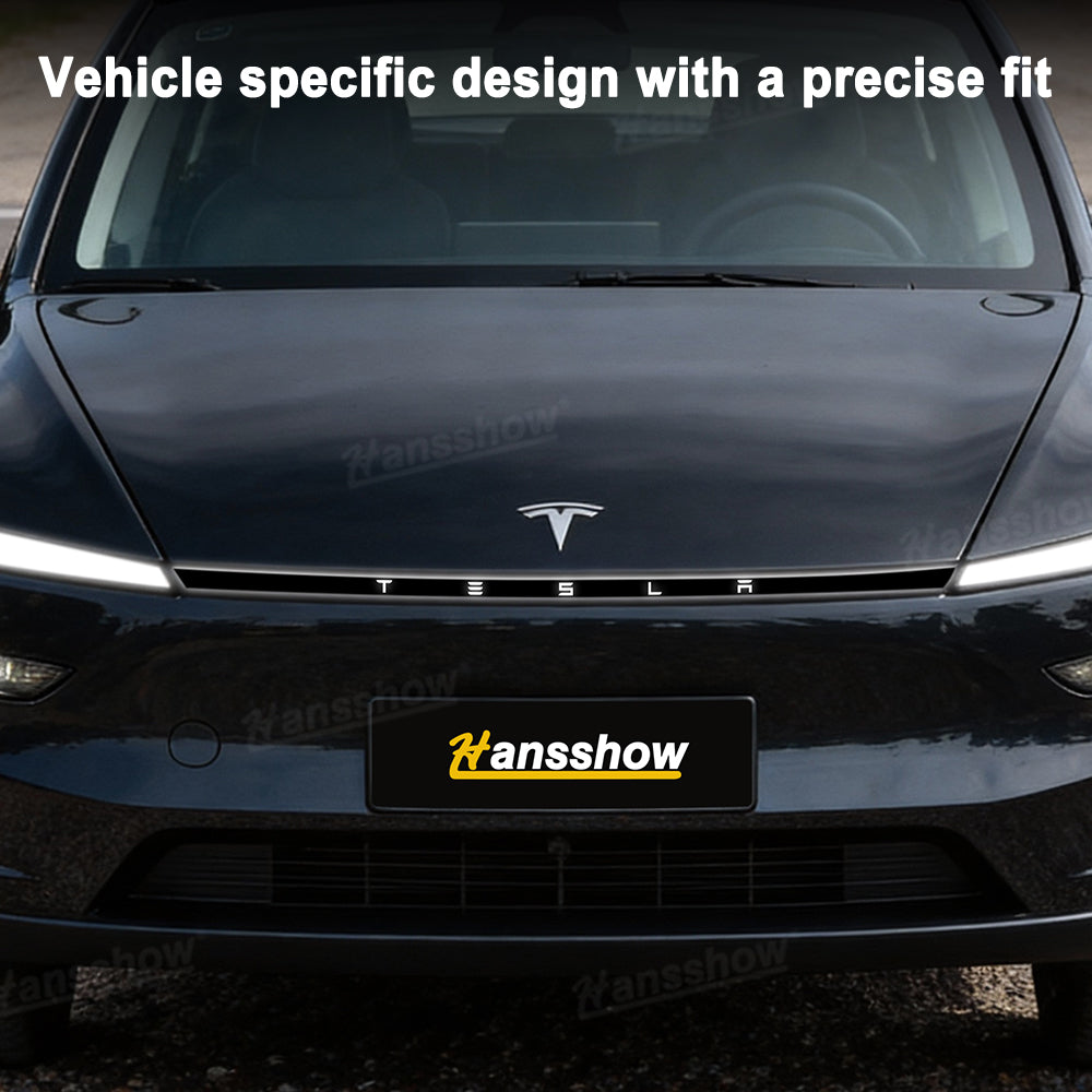 Close-up of Model Y Juniper DRL PPF installation