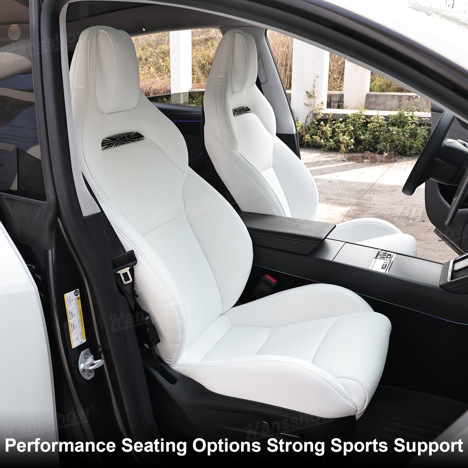 Model Y Juniper Seat Replacement Sport Seats NAPPA Leather Side View
