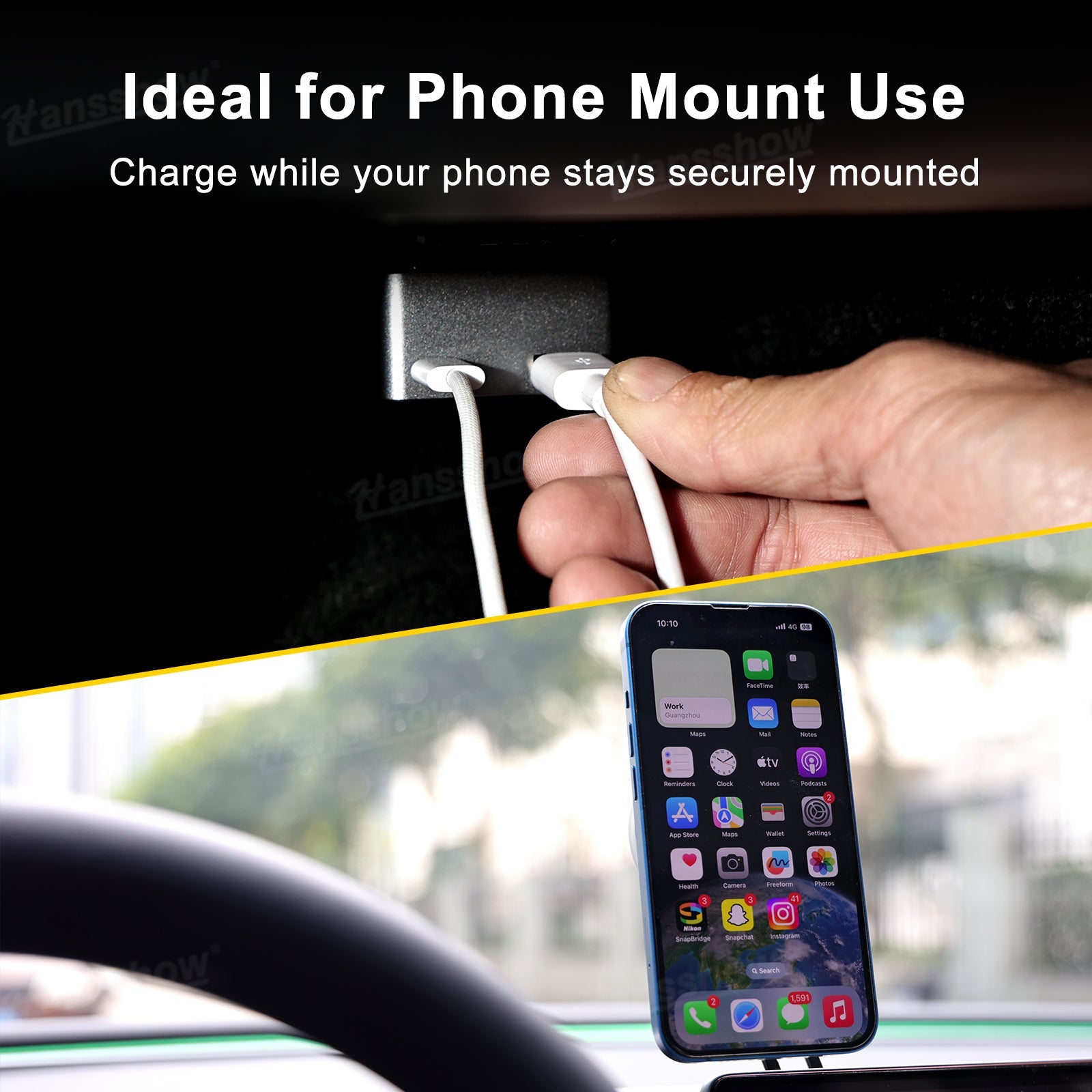 Model Y Juniper OBD Hub Adapter showing OBD connection