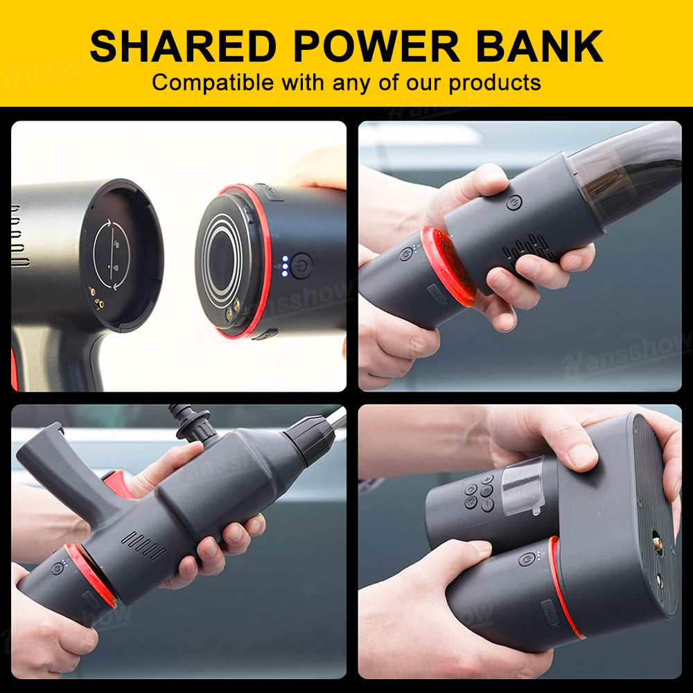 5-in-1 Tesla Jump Starter Kit with 100W Tire Inflator&185 PSI Pressure...