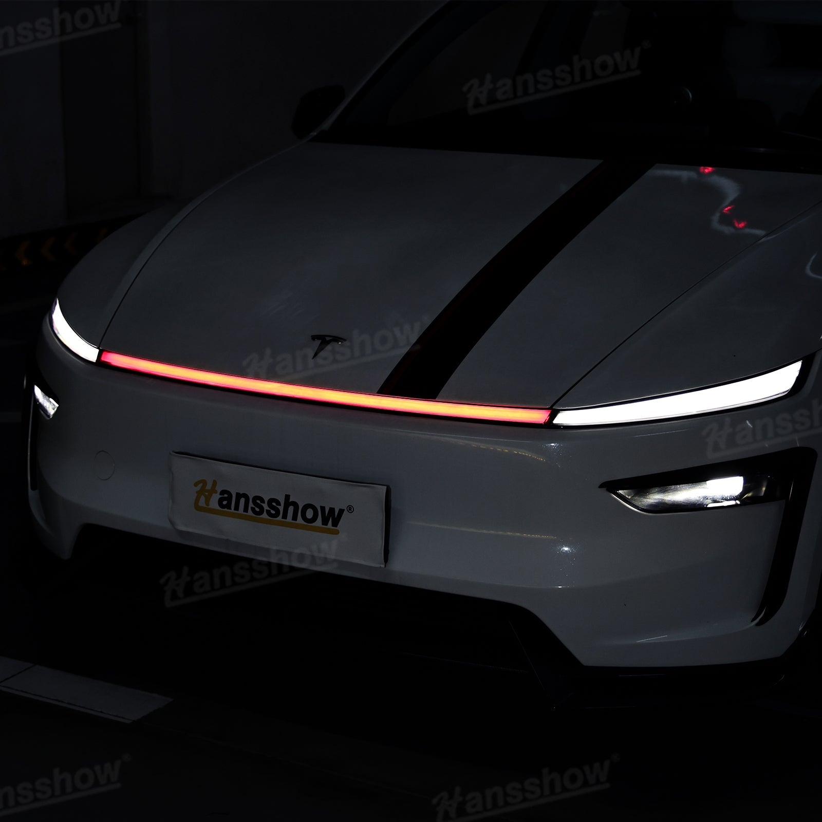 Model Y Juniper RGB Daytime Running Lights showing color effects
