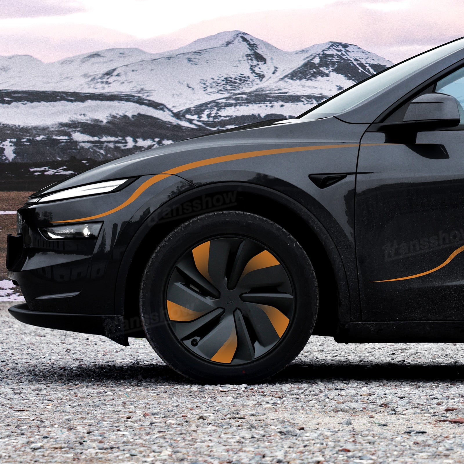 Model Y Juniper Custom Stripe Decal Kit with Interactive Line Style