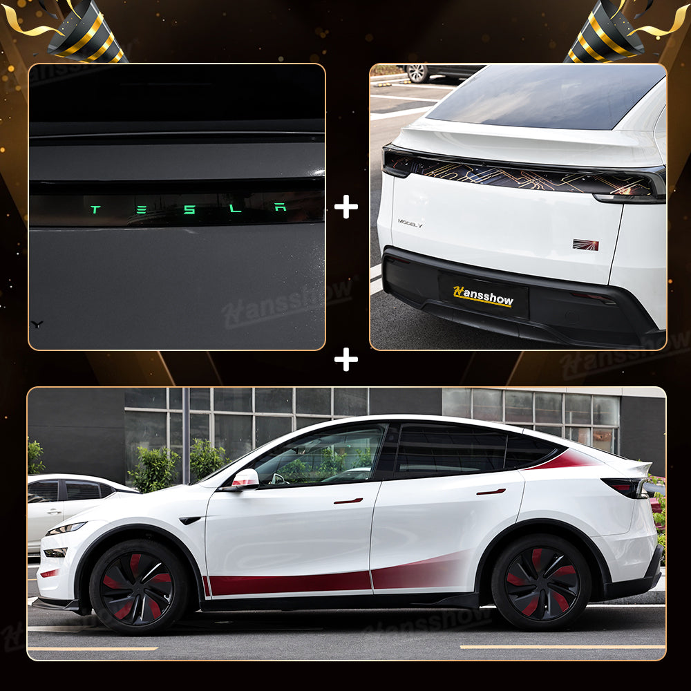 Model Y Juniper Exterior Vinyl Wrap Kit front view