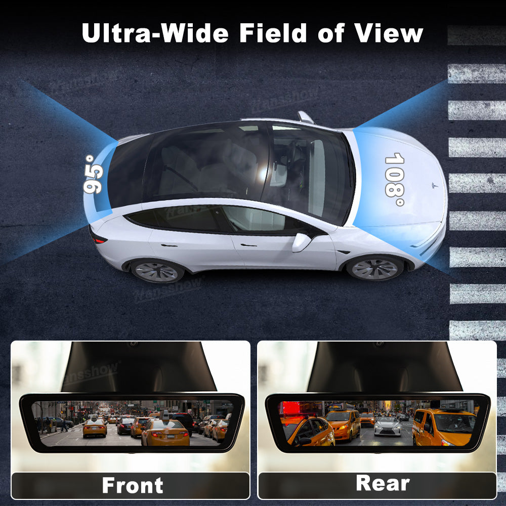 Model Y Juniper Stream Media Rearview Mirror Dash Cam rear view
