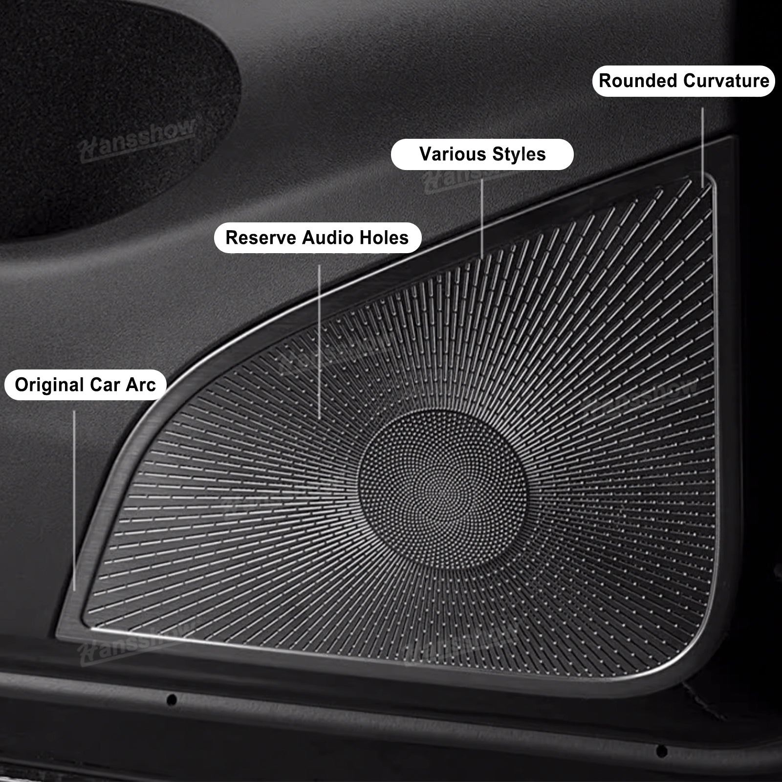 Tesla Model Y Car Speaker Cover Trim side angle