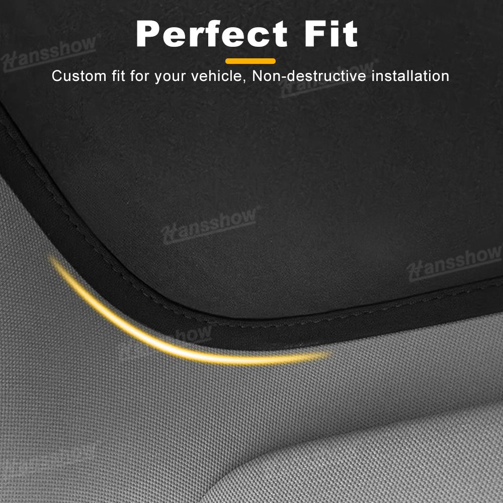 Model Y Juniper Sunshade showcasing ice crystal fabric