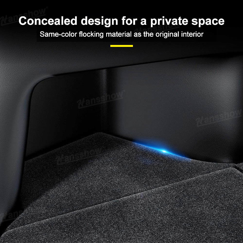 Model Y Juniper Rear Trunk Organizer from above view