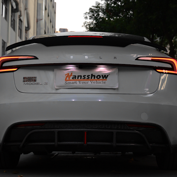 Knight Rider Full-Width Strip Tail Light for Tesla Model Y - installation process