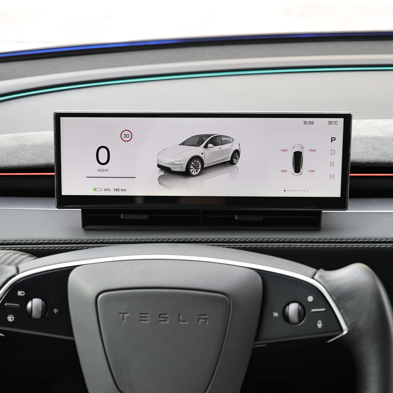 10.88-Inch Heads Up Display for Tesla Model Y Juniper safety features