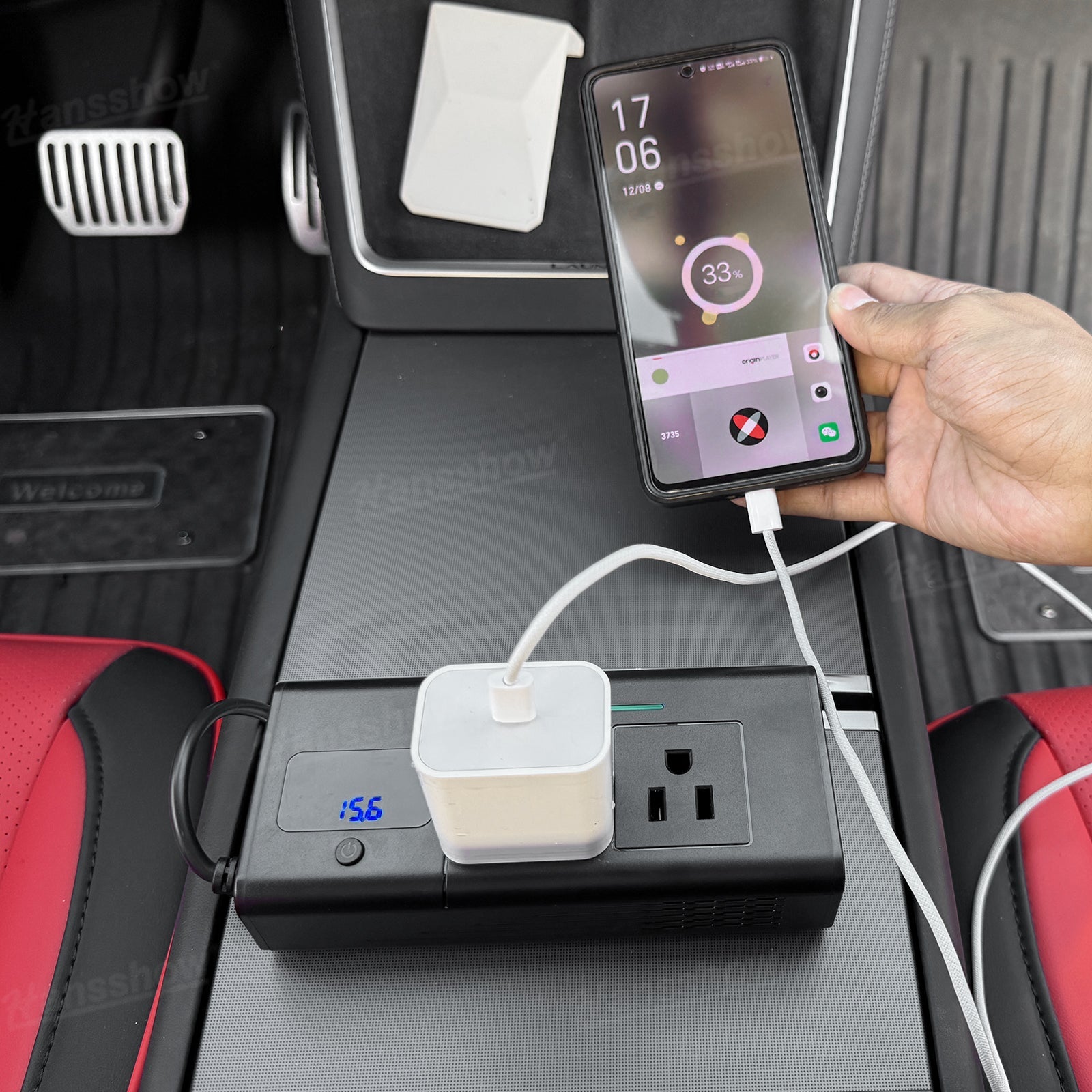 200W Power Inverter for Model Y/Y Juniper & Model 3/3 Highland DC 12V To...