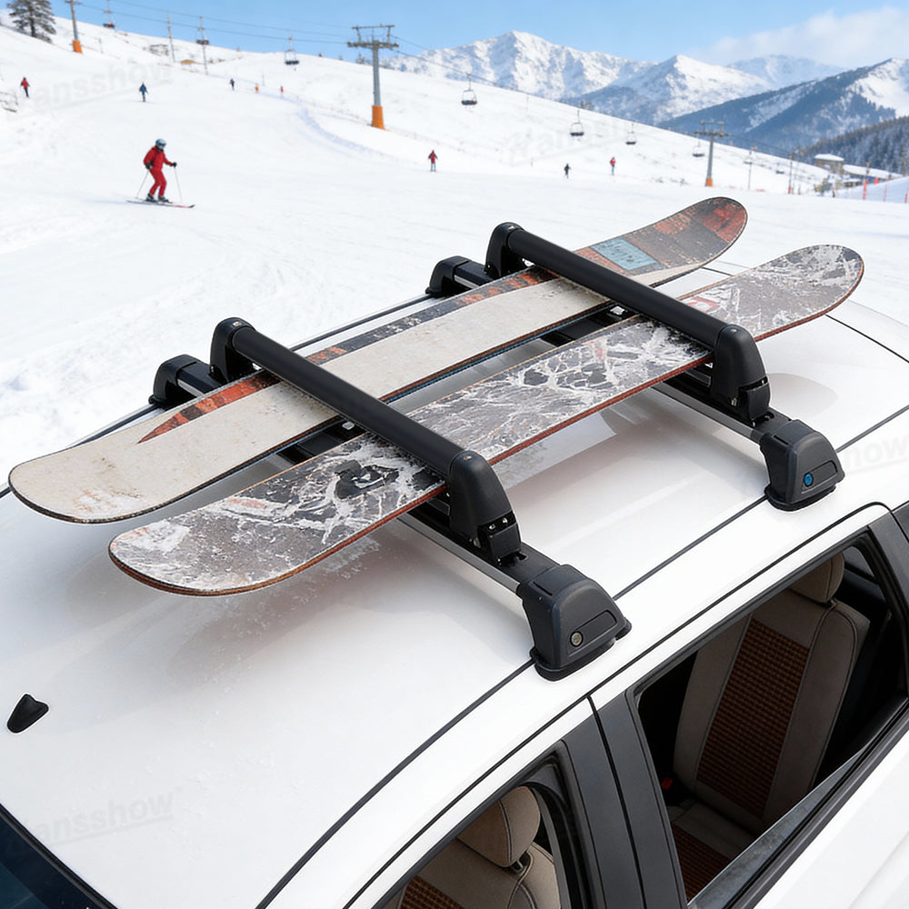Model Y/Y Juniper Ski Rack detail of anti-theft lock mechanism