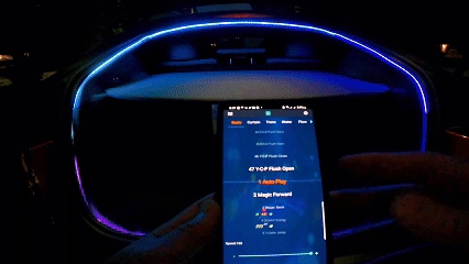 Model Y Juniper Rear Trunk Ambient Lighting RGB LED Light Strips - lifestyle shot