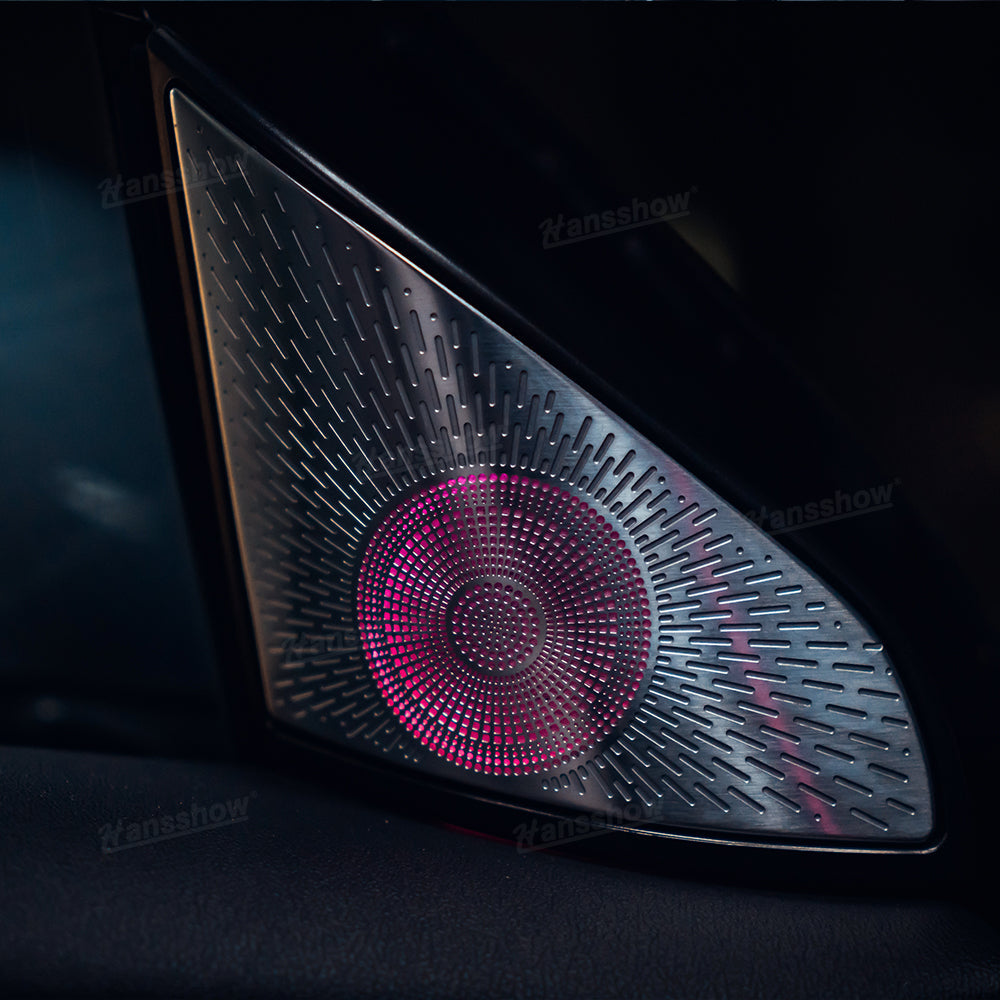 Model 3/Y Ambient Lighting Kit Dragon Scale Style night view