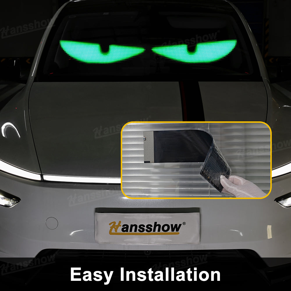 Model Y Juniper Devil Eyes Lights Flexible LED Windshield Light Kit flexible design detail