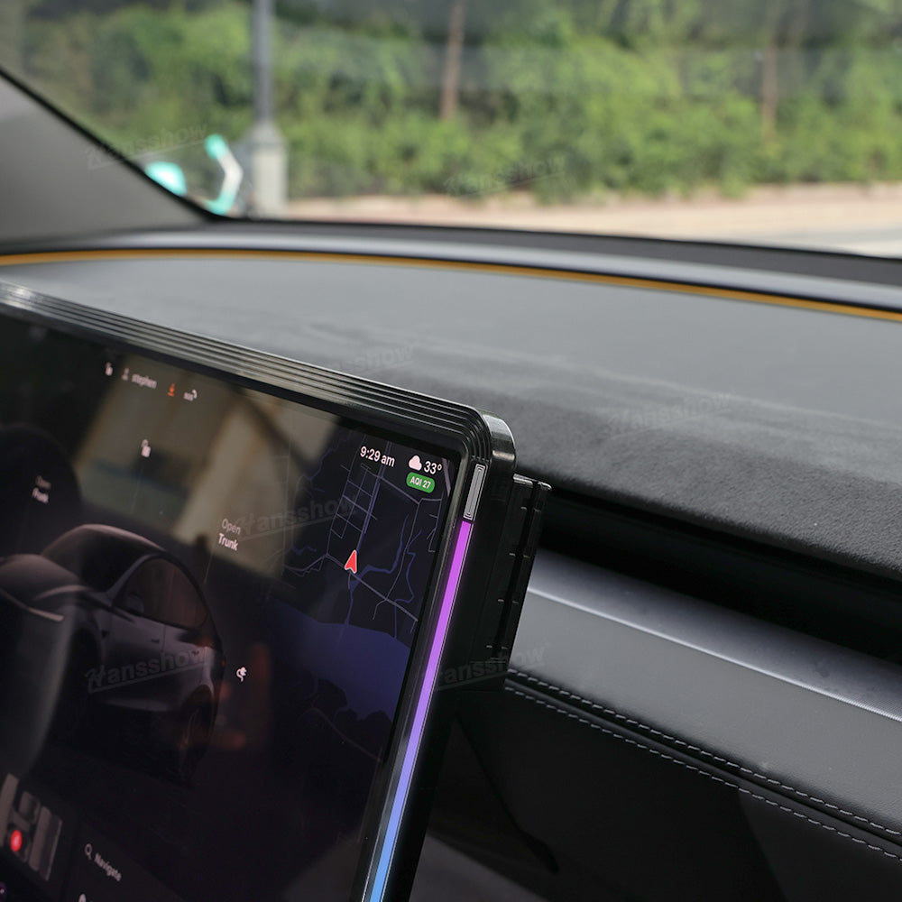 Model 3 Highland Center Console Screen Ambient Light ambiance
