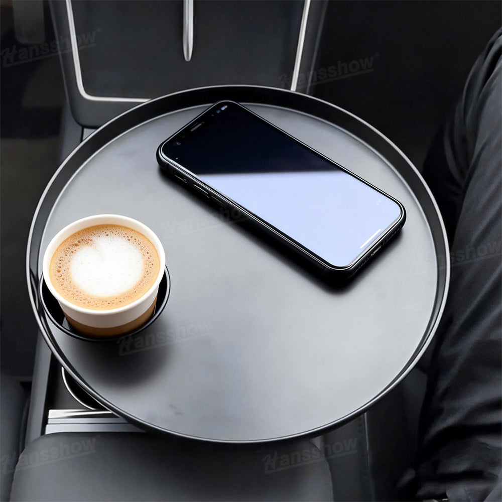 Model Y Juniper/3 Highland Center Console Tray Table 360° Rotating Floating...