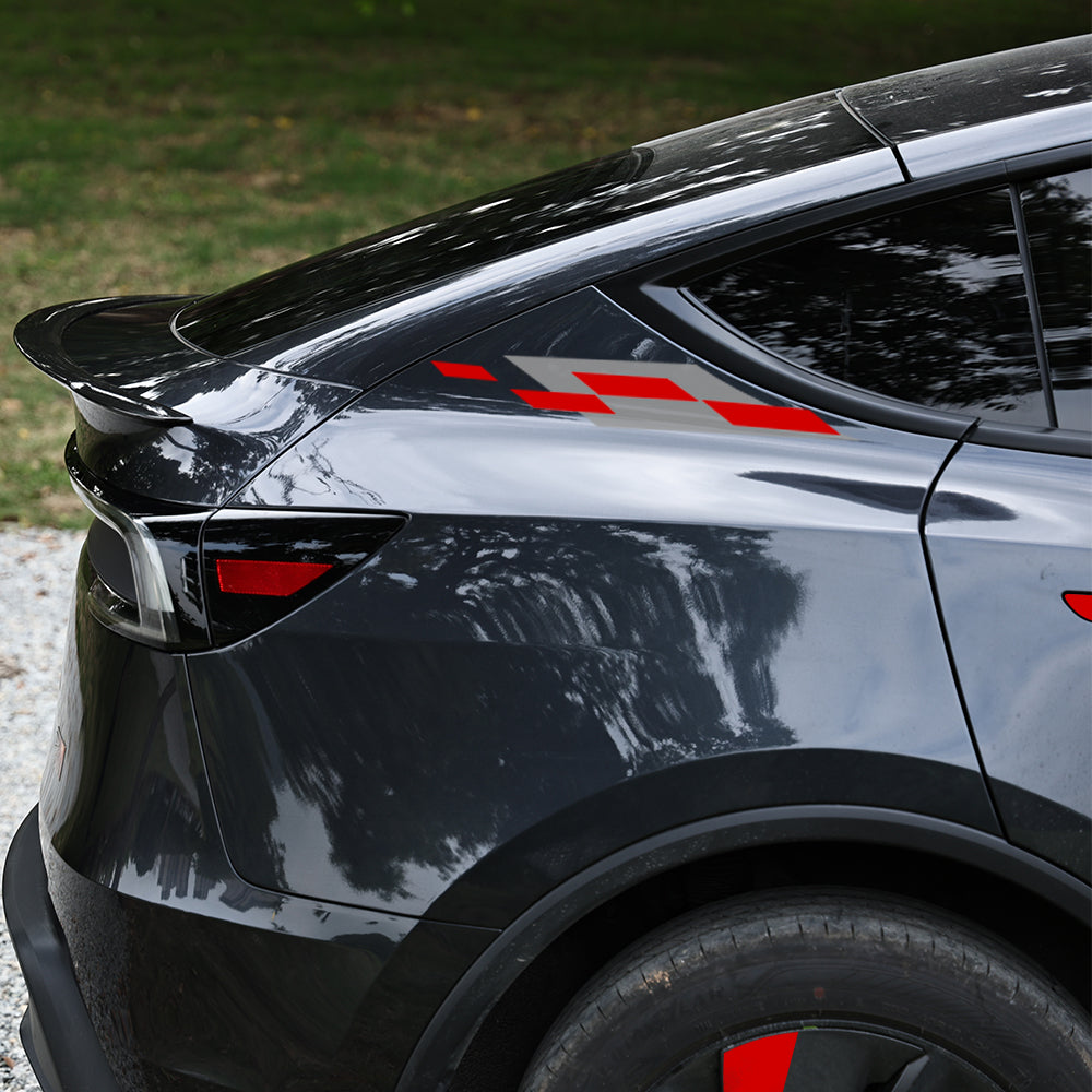 Model Y Juniper Custom Stripe Kit rear view highlighting design