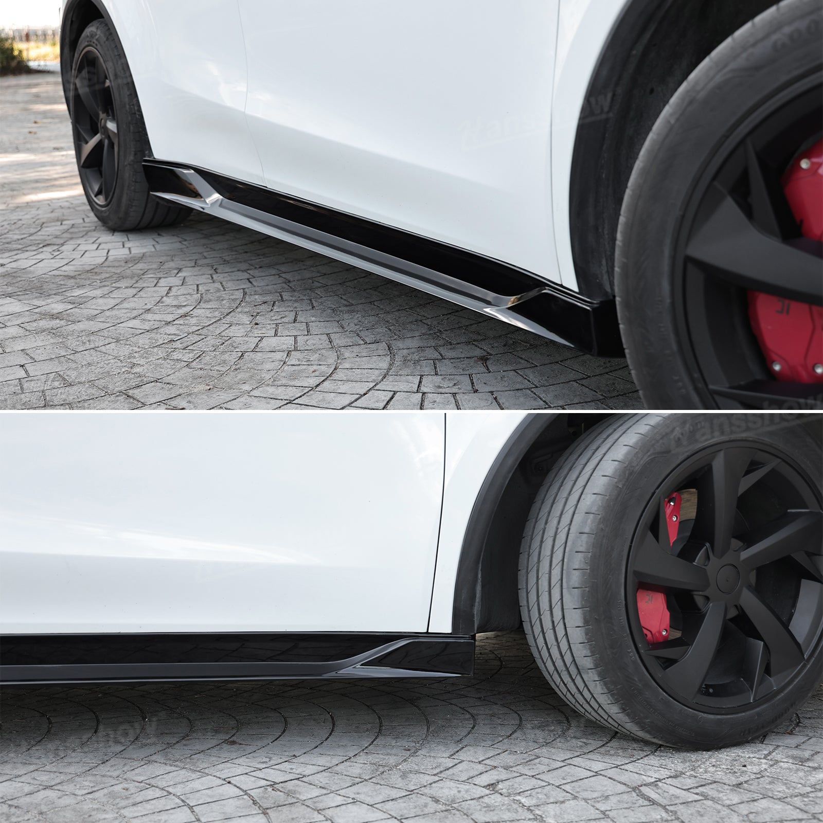 Model Y Juniper ABS Body Kit Performance Style Side Skirts - installation process