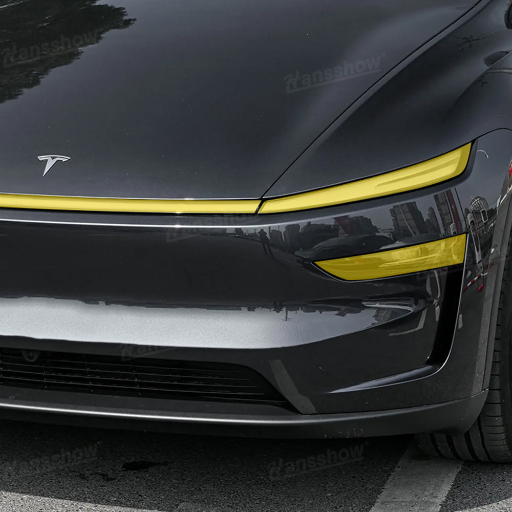 Model Y Juniper Headlight & Light Bar PPF Protective Color Film - texture detail