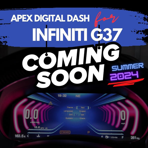 APEX Digital Dashboard Instrument Cluster for Infiniti G37 (2008-2015)