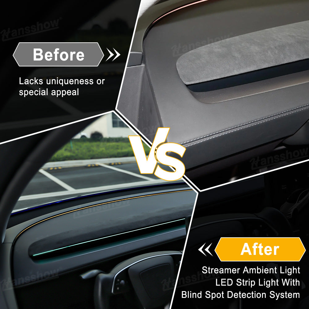 Streamer Ambient Light for Tesla Model Y & 3 color adjustment