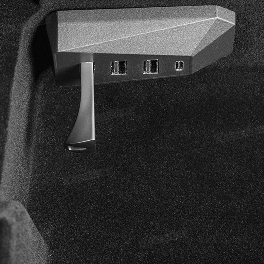 Glove Box USB Hub Model 3 Highland/Model Y Juniper close-up