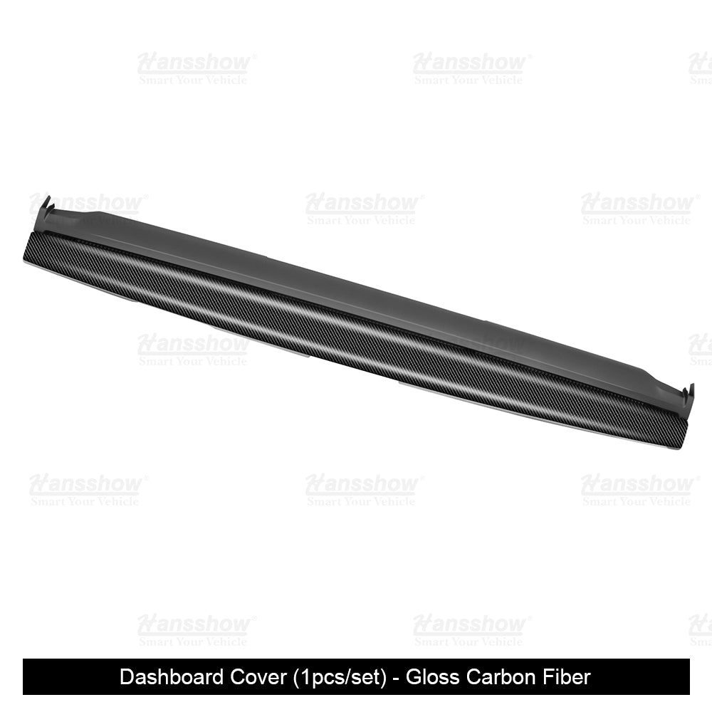 Model Y/3 Real Carbon Fiber Dashboard Trim Panel Replacement Kit enhancing aesthetics