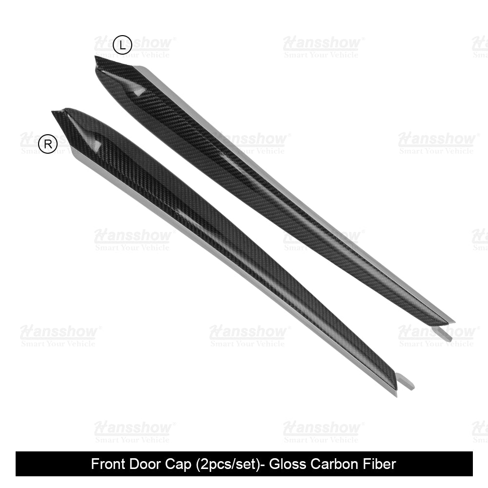 Model Y/3 Real Carbon Fiber Dashboard & Front Door Trim Panel Replacement Kit - modern aesthetic