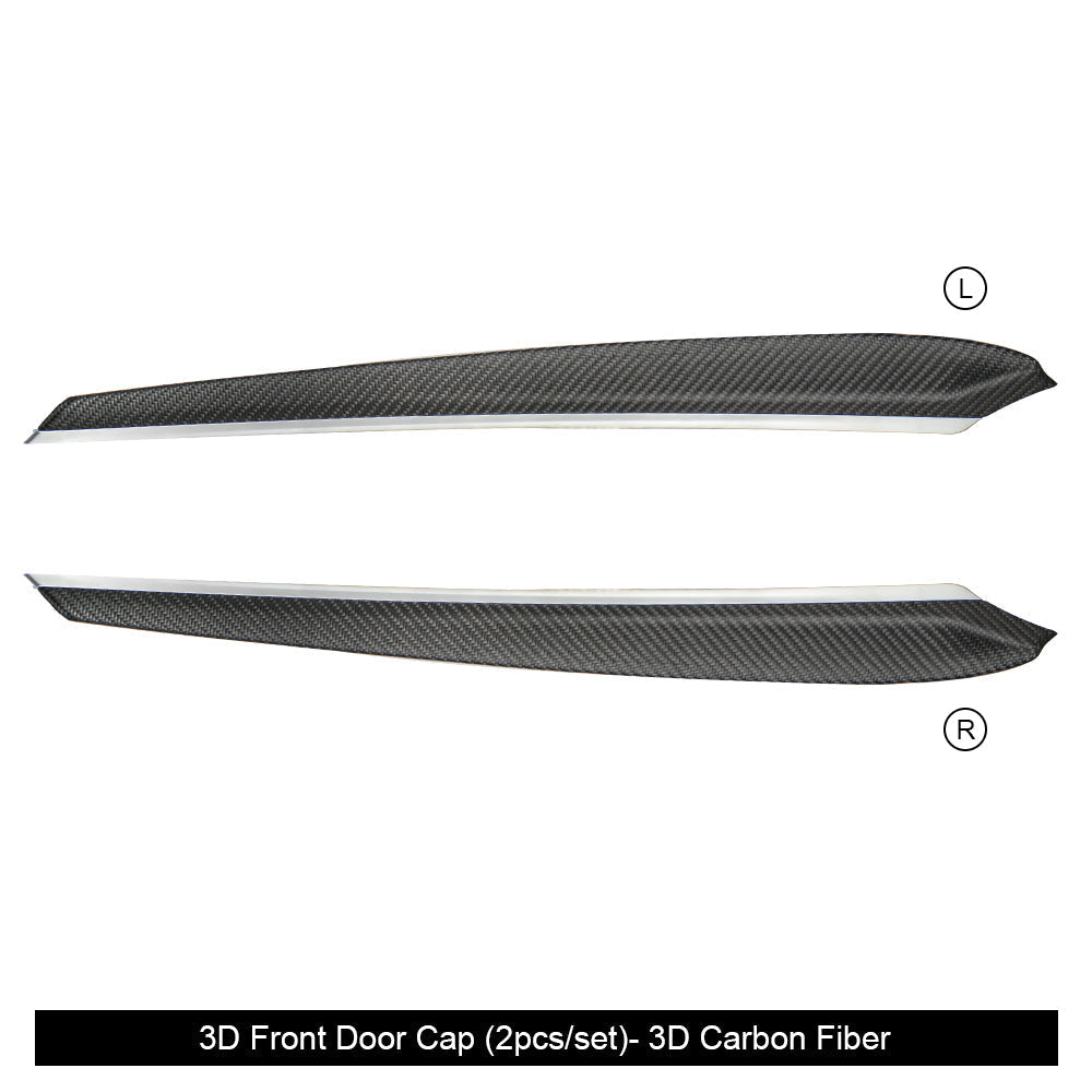 Model Y/3 Real Carbon Fiber Dashboard & Front Door Trim Panel Replacement Kit - elegant design