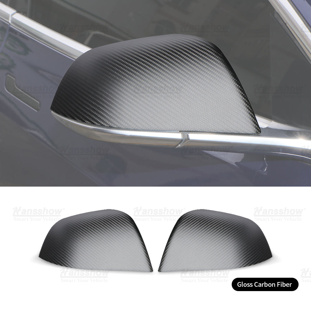 Genuine Carbon Fiber Mods Upgrade Kit for Tesla Model Y - Before and After