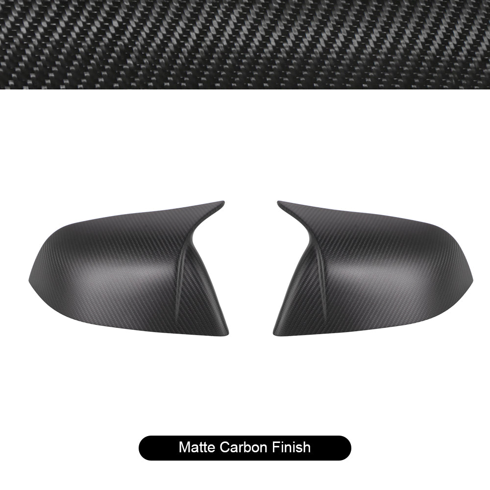 Model 3/Y Real Carbon Fiber Rearview Mirror Cover for Tesla Model Y - finished look