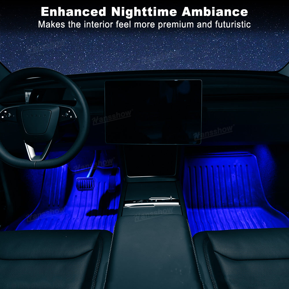 Model 3 Highland Footwell Lights close-up detail
