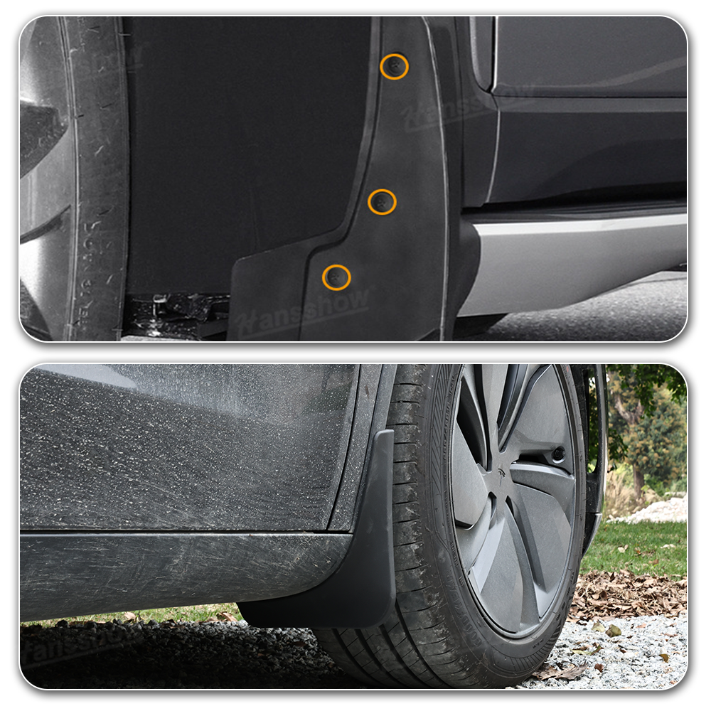 Model Y Juniper Fender Mud Flaps rear view